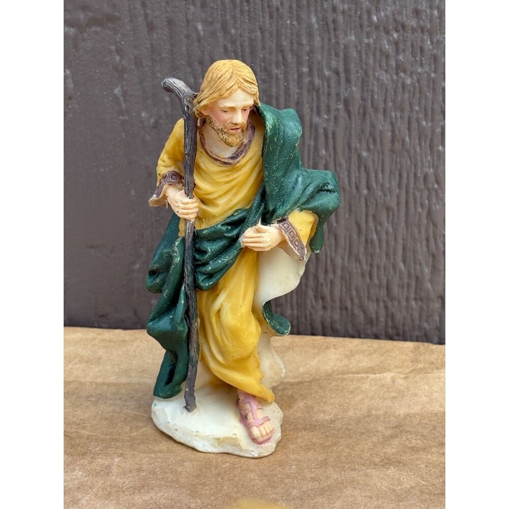 1996 Holiday Workshop Hand-Painted Resin Nativity Scene Replacement Shepherd 5"